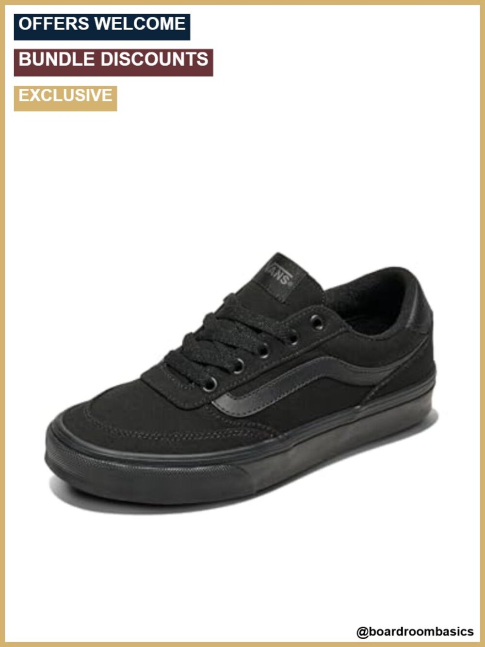 Vans Brooklyn LS Low Top Canvas Sneakers Womens Casual Skate Shoes